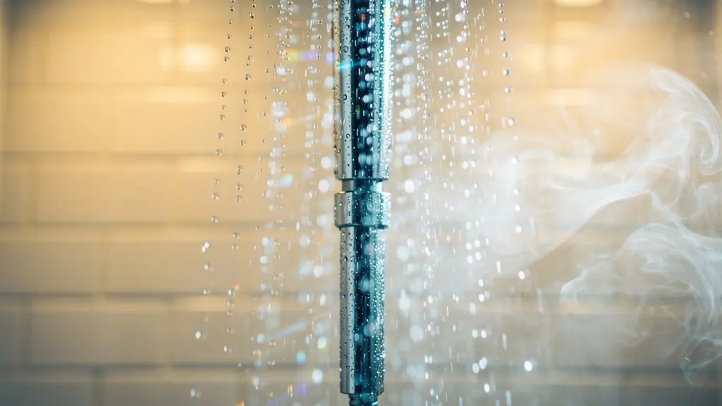 Gros plan sur l'eau fraîche et les textures de salle de bain