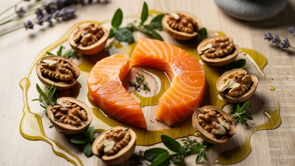 Composition visuelle montrant l'influence du mode de vie sur l'ADN avec des éléments naturels