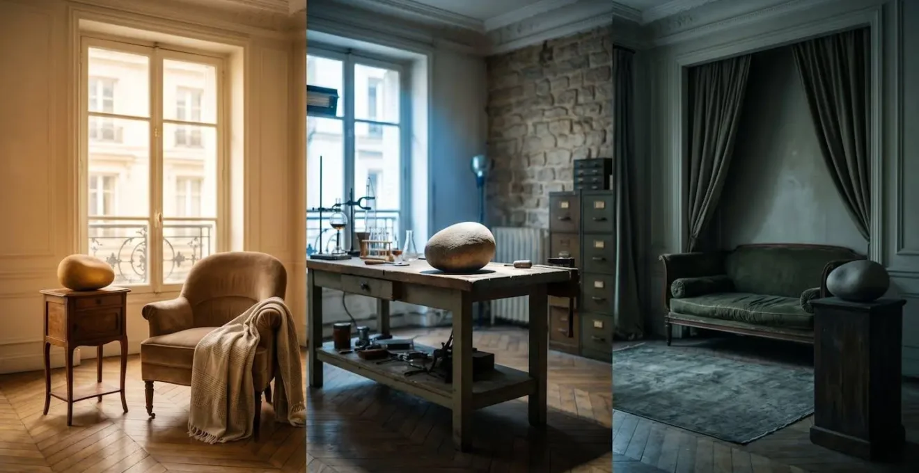 Représentation visuelle symbolique des trois états du système nerveux dans la vie quotidienne